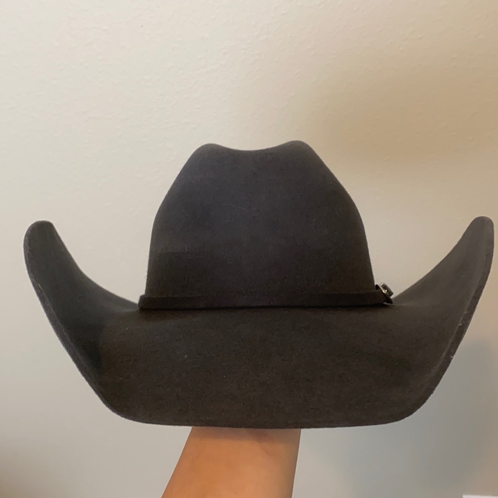 Grey Felt Serratelli Women’s Cowboy Hat Size 7 1/4